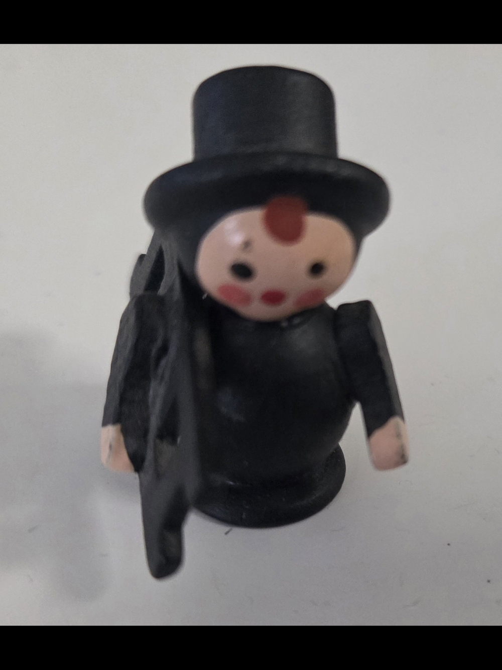 Steinbach German Wooden Chimney Sweep with Ladder vtg Christmas Ornament Germany